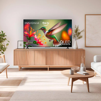 INSIGNIA 75-inch Class QF Series LED 4K UHD QLED Smart Fire TV with Alexa Voice Remote (NS75-UQFL26)