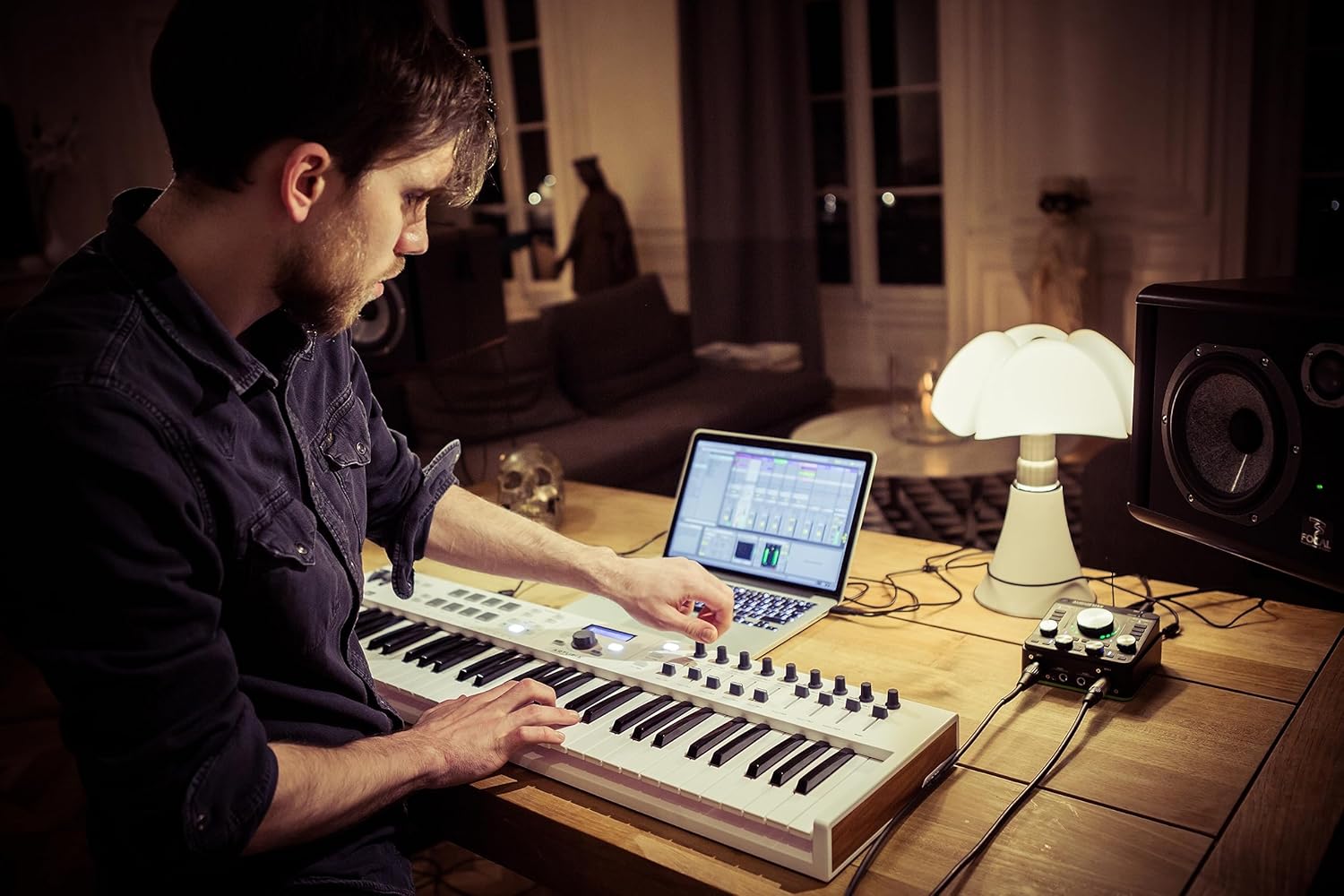 Arturia KeyLab Essential mk3 — 61 Key USB MIDI Keyboard Controller with Analog Lab V Software Included
