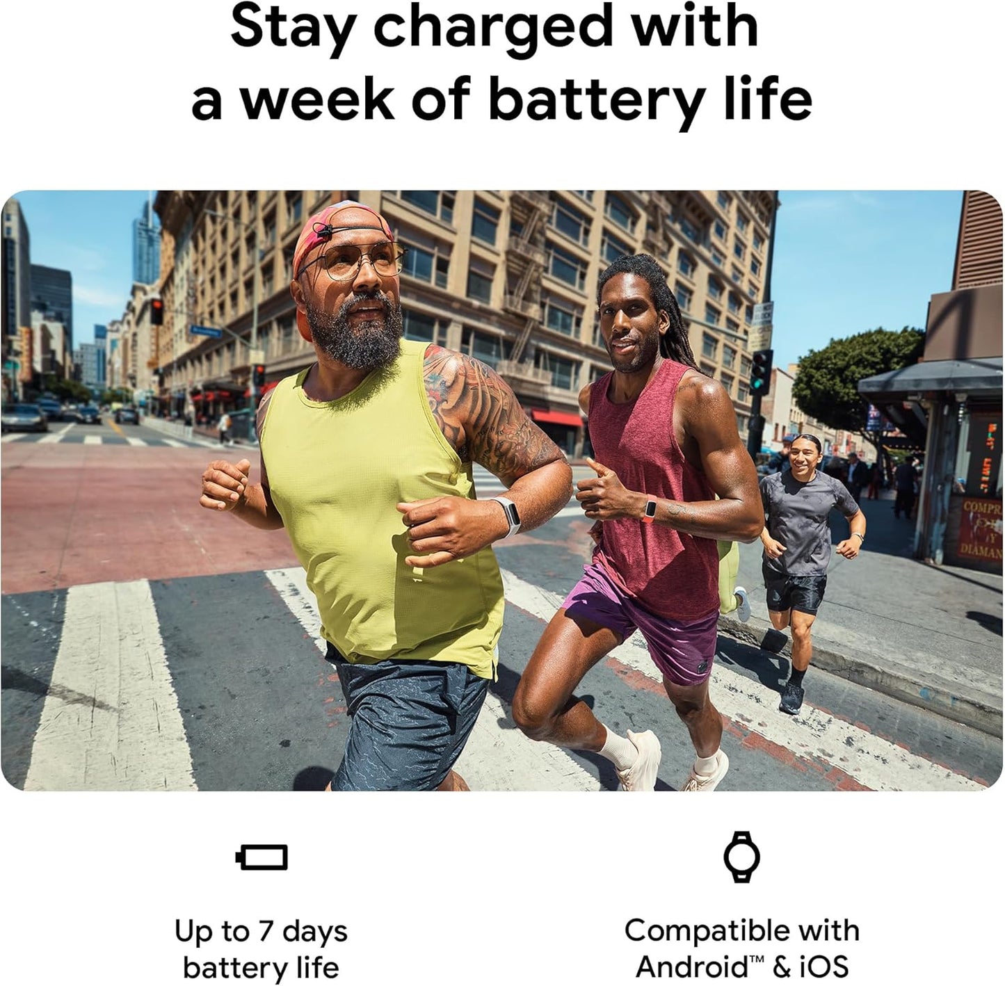 Fitbit Charge 6 Fitness Tracker with Google apps, Heart Rate on Exercise Equipment, 6-Months Premium Membership Included, GPS, Health Tools and More, Gold/Coral, One Size (S & L Bands Included)