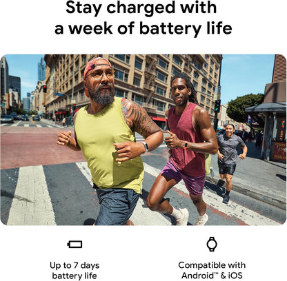 Fitbit Charge 6 Fitness Tracker with Google apps, Heart Rate on Exercise Equipment, 6-Months Premium Membership Included, GPS, Health Tools and More, Gold/Coral, One Size (S & L Bands Included)