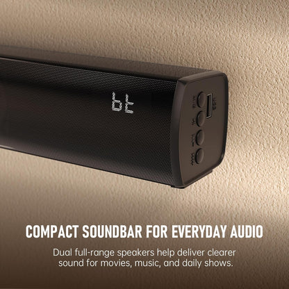 Bluetooth Wireless Surround Sound Bar, Sound Bar Wireless Surround Speakers, HDMI Sounds Bars Smart TV HDMI(ARC) OPT AUX USB 2.0ch 3 Modes Home Theater Sounds System TV/PC/Gaming/Projector, Black