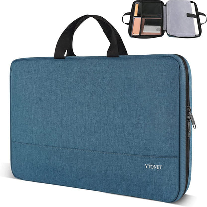 Ytonet Laptop Case, 15.6 inch TSA Laptop Sleeve Computer Bag Water Resistant Computer Case Carrying Cover Compatible for Lenovo, HP, Dell, Asus Notebook, Gifts for Men Women, Grey