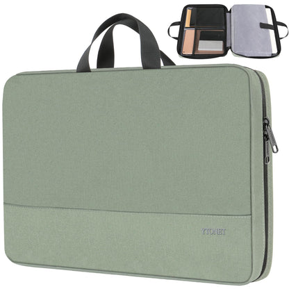 Ytonet Laptop Case, 15.6 inch TSA Laptop Sleeve Computer Bag Water Resistant Computer Case Carrying Cover Compatible for Lenovo, HP, Dell, Asus Notebook, Gifts for Men Women, Grey