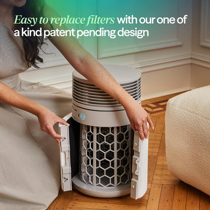 BLUEAIR Blue Signature SP3i Air Purifier for Medium Rooms up to 498 sq ft, HEPASilent Filtration, WiFi Smart Control, Auto Mode, Odor & Smoke Removal, Pet Hair & Dust, AHAM Verified, Table Design