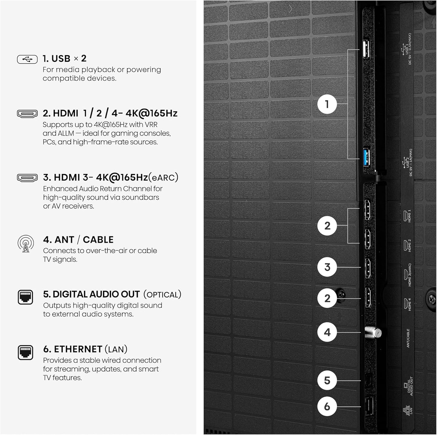 Hisense 65" U7 Mini-LED ULED 4K UHD Best Premium Gaming Smart Google TV (65U7SG, 2026 NEW) - Hi-QLED, Native 165Hz, VRR 330, HDR10+, Dolby Vision IQ · Atmos, IMAX Enhanced, Anti-Reflection, 2.1.2 Ch