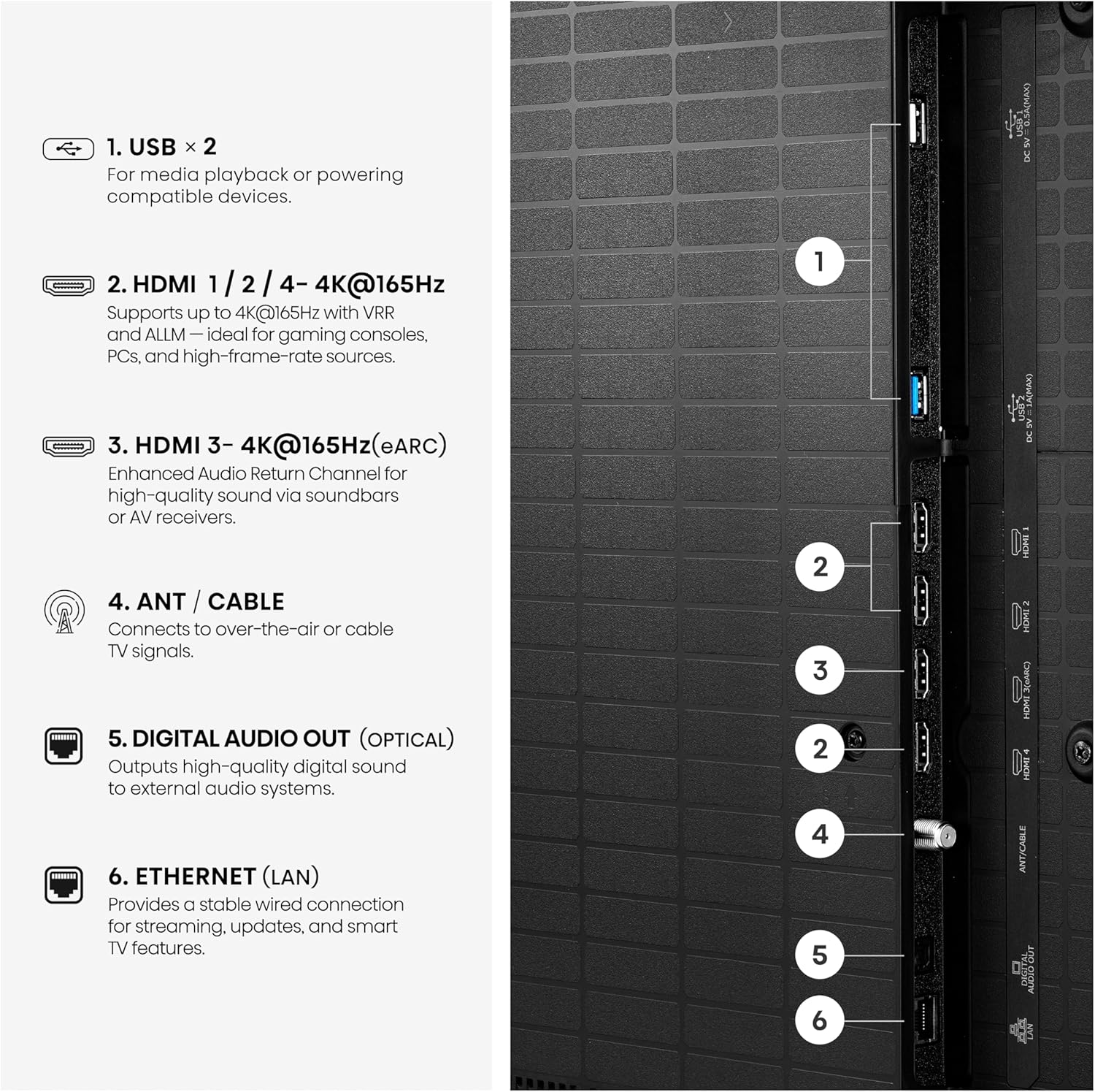 Hisense 65" U7 Mini-LED ULED 4K UHD Best Premium Gaming Smart Google TV (65U7SG, 2026 NEW) - Hi-QLED, Native 165Hz, VRR 330, HDR10+, Dolby Vision IQ · Atmos, IMAX Enhanced, Anti-Reflection, 2.1.2 Ch