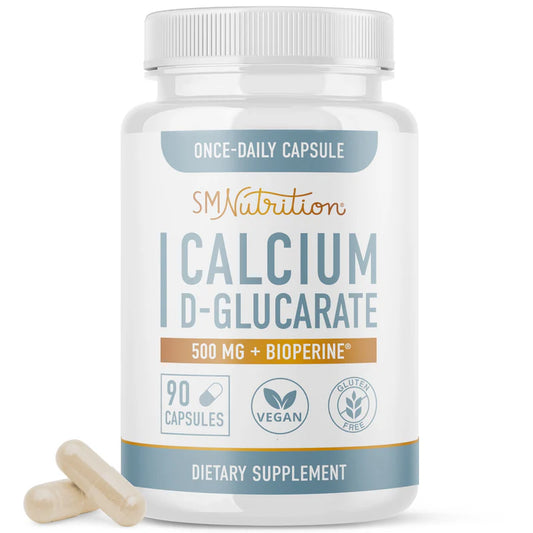 Calcium D-Glucarate 500mg | Premium Detox & Hormonal Balance Support | 90 Vegetarian Capsules