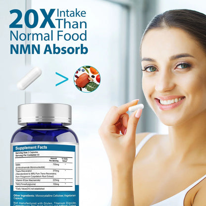 VIVALIFER NMN 500mg - NAD+ Supplement for Cellular Repair, Longevity, Anti-Aging & Energy